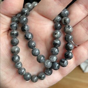 2pc LOT •LARVAKITE• stretch beaded bracelets >> sz 8.5 + sz 7 >> NWOT